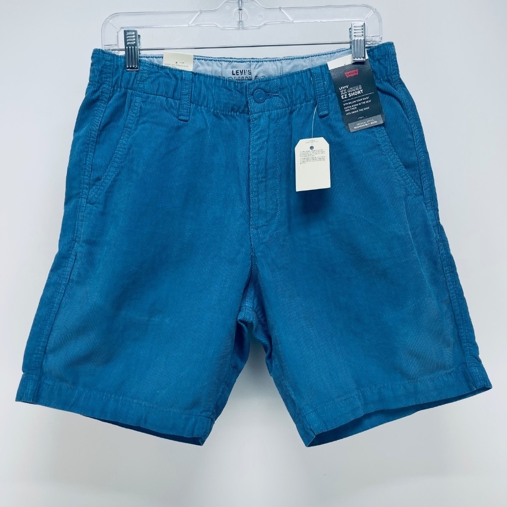 Levi's XX Chino EZ Waist Corduroy Men's Shorts Hits Above The Knee Blue Sz S